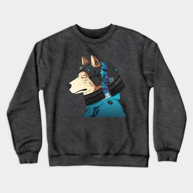 Akita Robot Japanese Crewneck Sweatshirt by Blue Wolf